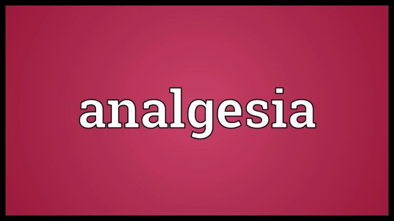 Understanding Analgesia: Definitions, Types, and Effective Uses